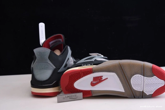 Bred Air 4 Retro Off x CV9388-001 White Jordan 0810